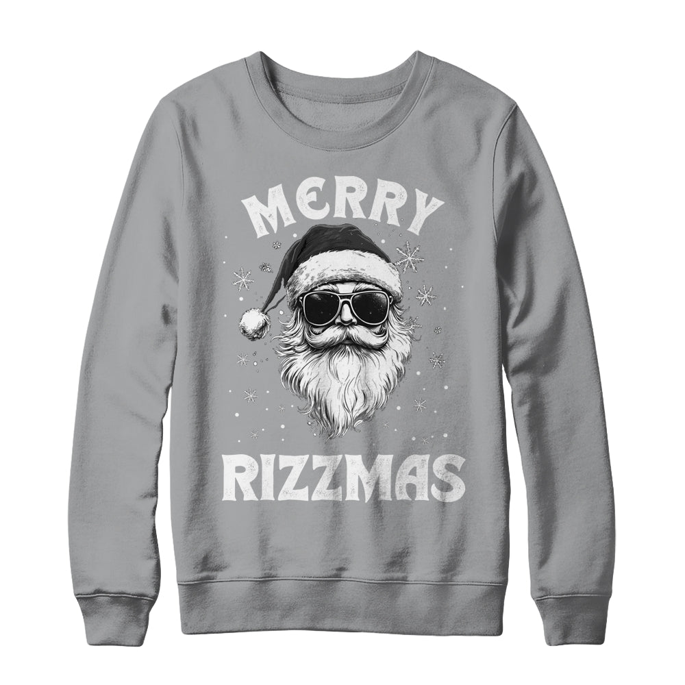 Merry Rizzmas Kids Teens School Funny Christmas Santa Claus Shirt & Sweatshirt | teecentury