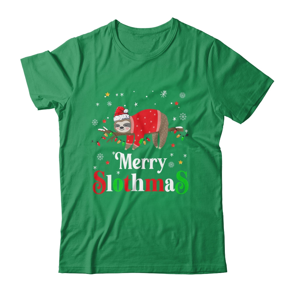 Merry Slothmas Sloth Xmas Merry Christmas For Sloth Lovers Shirt & Sweatshirt | teecentury
