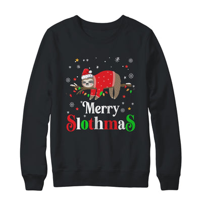 Merry Slothmas Sloth Xmas Merry Christmas For Sloth Lovers Shirt & Sweatshirt | teecentury