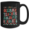Merry Teacher Bright Student Christmas Teacher Lover Retro Mug | teecentury