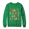 Merry Teacher Bright Students Funny Christmas Teacher Groovy Shirt & Sweatshirt | teecentury