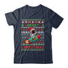 Merry Ugly Christmas Santa Hat Astronaut Riding Rocket Xmas Shirt & Sweatshirt | teecentury