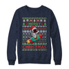 Merry Ugly Christmas Santa Hat Astronaut Riding Rocket Xmas Shirt & Sweatshirt | teecentury