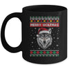 Merry Wolfmas Merry Christmas Ugly Wolf Funny Xmas Mug Coffee Mug | Teecentury.com