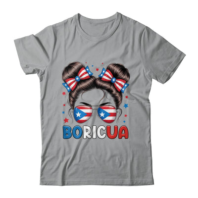 Messy Bun Puerto Rican Boricua Puerto Rico Hispanic Heritage Shirt & Tank Top | teecentury