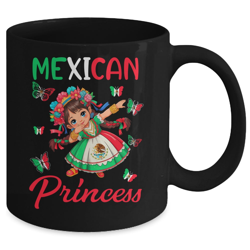 Mexican Princess Flag Latina Mexicana For Girls Kids Mug | teecentury