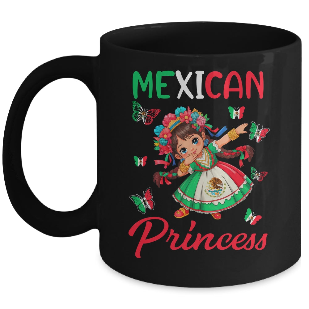 Mexican Princess Flag Latina Mexicana For Girls Kids Mug | teecentury