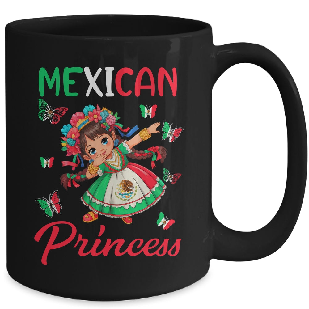 Mexican Princess Flag Latina Mexicana For Girls Kids Mug | teecentury