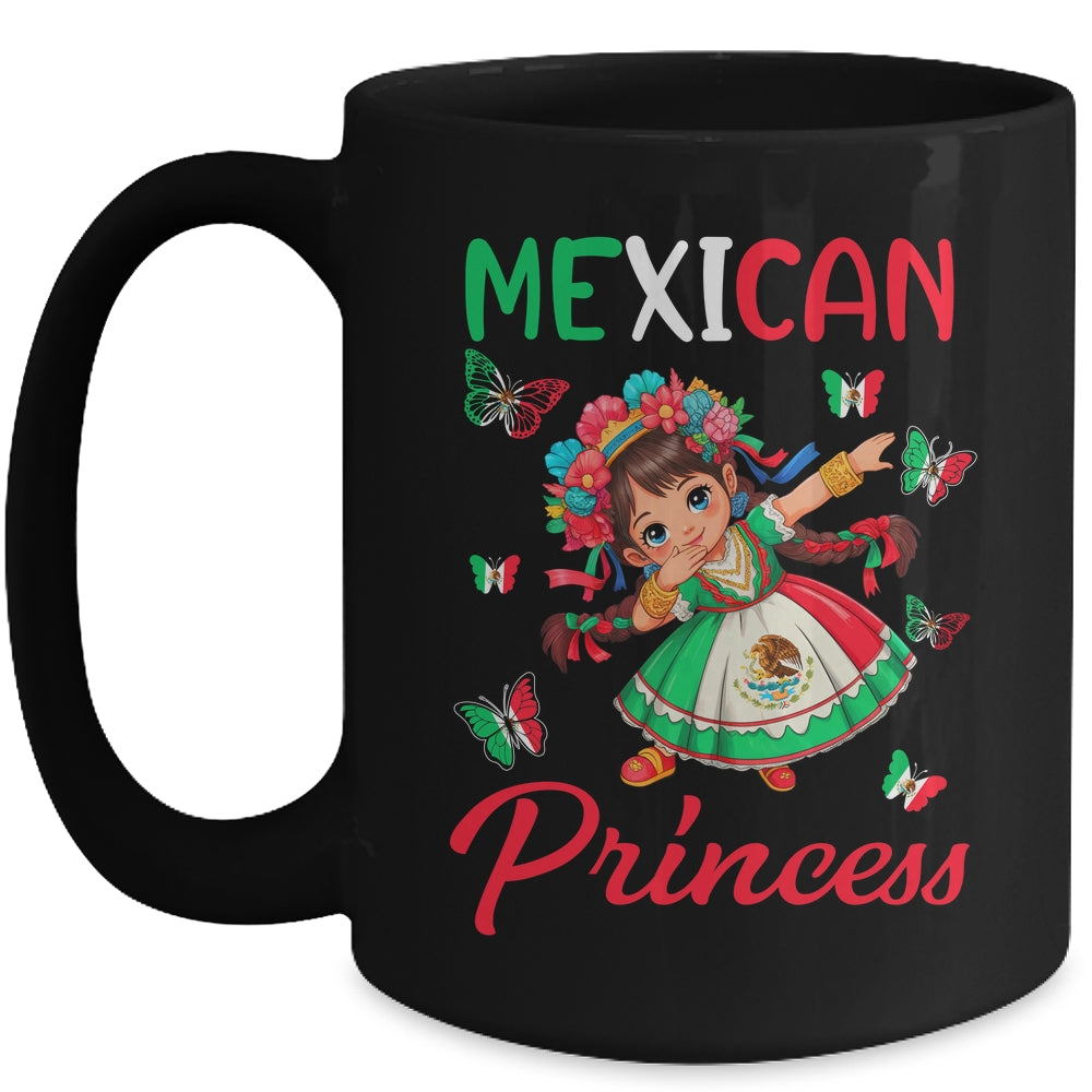 Mexican Princess Flag Latina Mexicana For Girls Kids Mug | teecentury