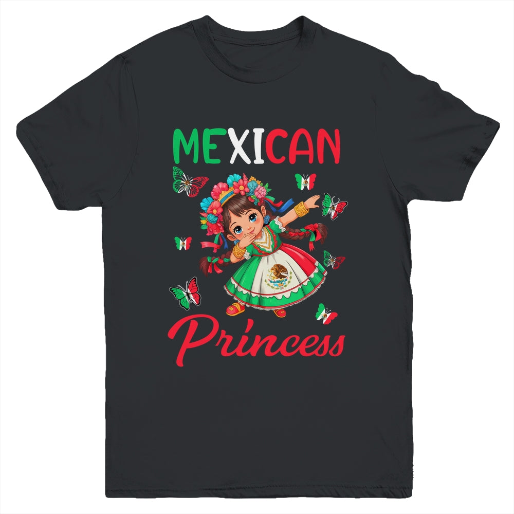 Mexican Princess Flag Latina Mexicana For Girls Kids Youth Shirt | teecentury