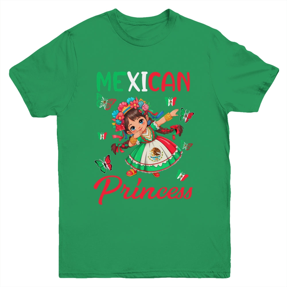 Mexican Princess Flag Latina Mexicana For Girls Kids Youth Shirt | teecentury
