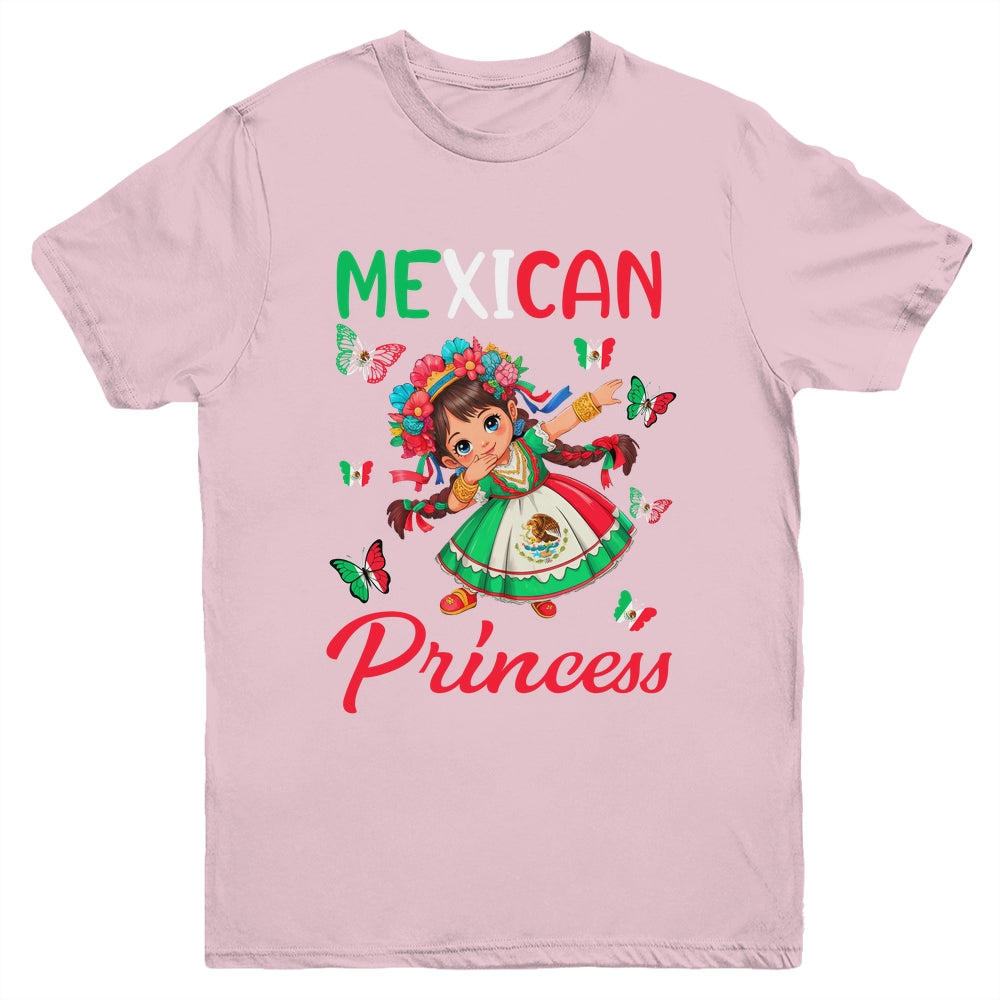 Mexican Princess Flag Latina Mexicana For Girls Kids Youth Shirt | teecentury