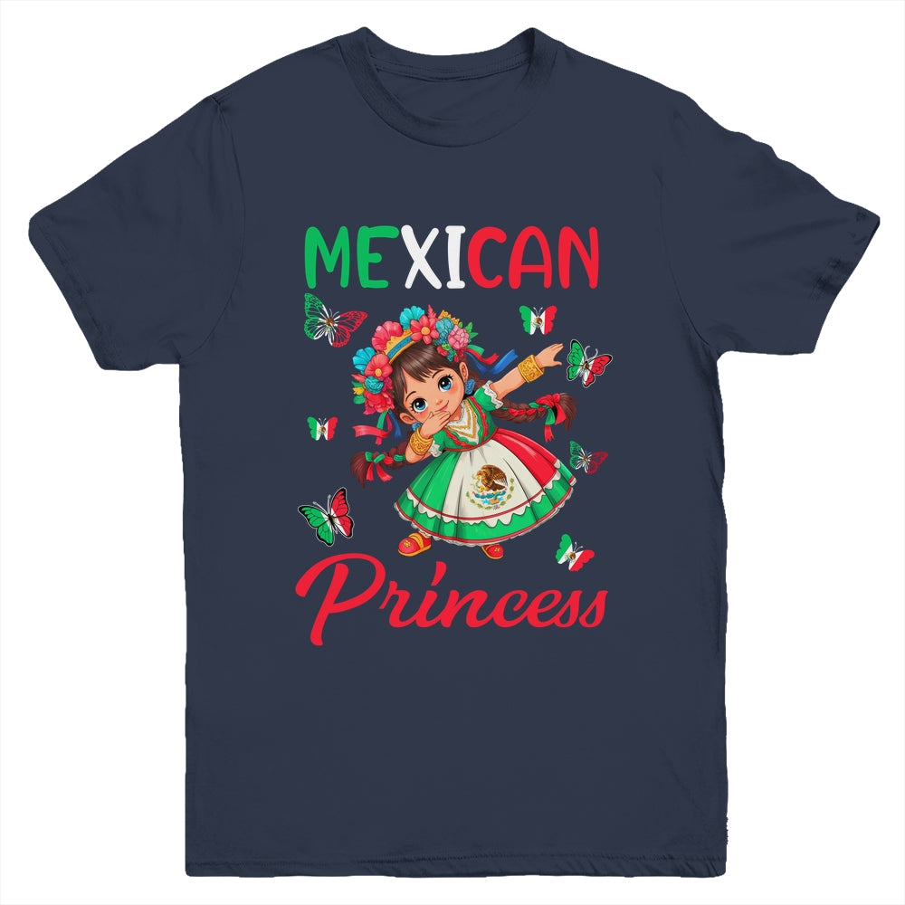 Mexican Princess Flag Latina Mexicana For Girls Kids Youth Shirt | teecentury