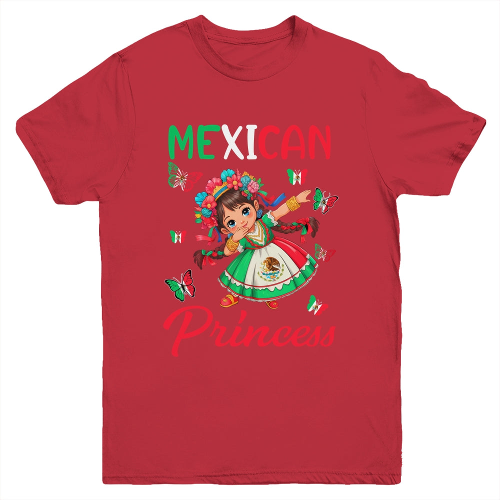 Mexican Princess Flag Latina Mexicana For Girls Kids Youth Shirt | teecentury