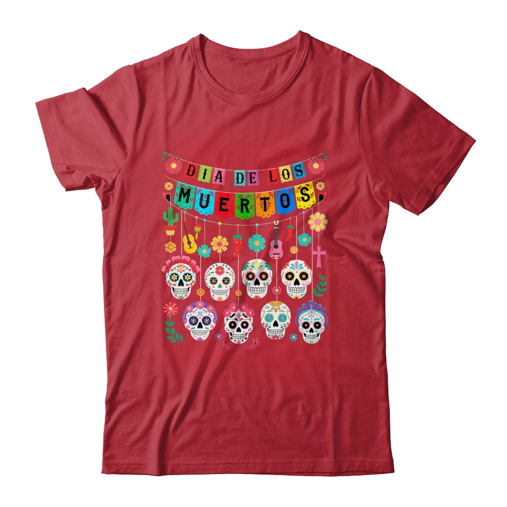 Mexico Dia De Los Muertos Funny Day Of Dead Hanging Skulls Shirt & Hoodie | teecentury