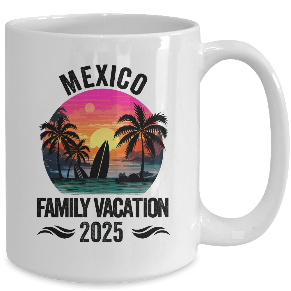 Mexico Family Vacation 2025 Matching Outfits Beach Summer Mug | teecentury