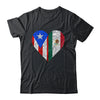 Mexico Flag Puerto Rico Flag Heart Puerto Rican Mexican Shirt & Hoodie | teecentury