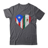 Mexico Flag Puerto Rico Flag Heart Puerto Rican Mexican Shirt & Hoodie | teecentury