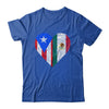 Mexico Flag Puerto Rico Flag Heart Puerto Rican Mexican Shirt & Hoodie | teecentury