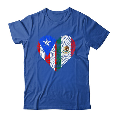 Mexico Flag Puerto Rico Flag Heart Puerto Rican Mexican Shirt & Hoodie | teecentury