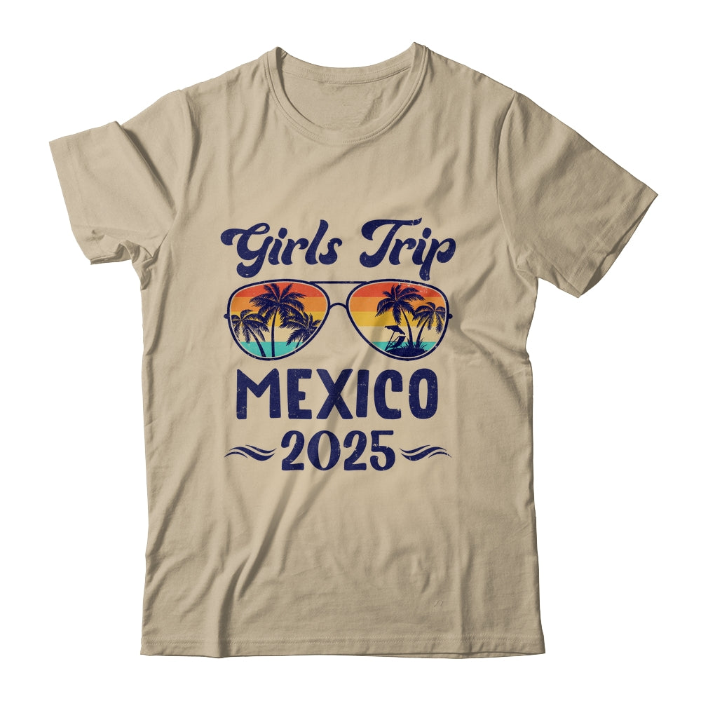 Mexico Girls Trip Beach Vacation 2025 Matching Group Shirt & Tank Top | teecentury