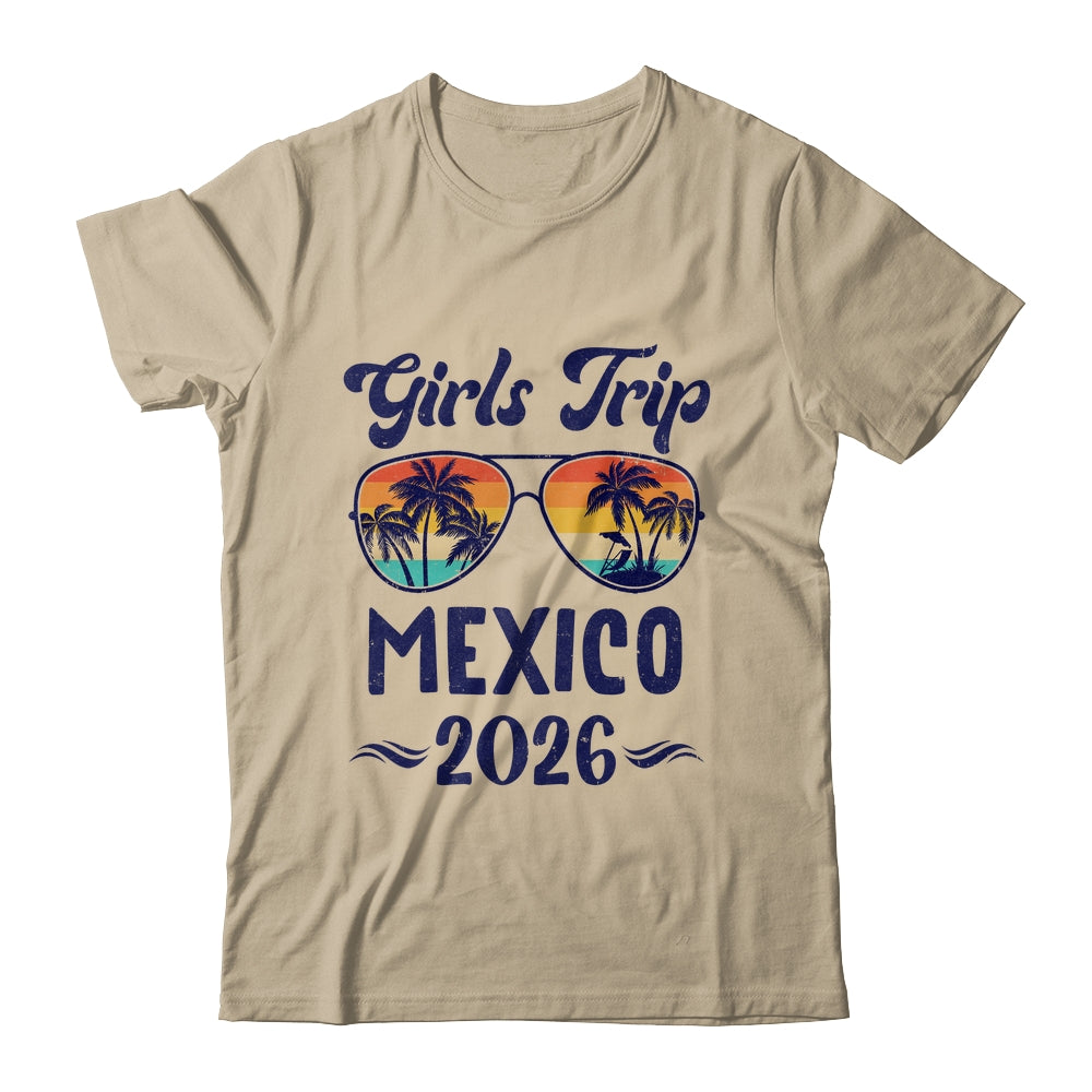 Mexico Girls Trip Beach Vacation 2026 Matching Group Shirt & Tank Top | teecentury