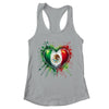 Mexico Heart Patriotic Mexico Flag Mexican Design Women Men Shirt & Tank Top | teecentury