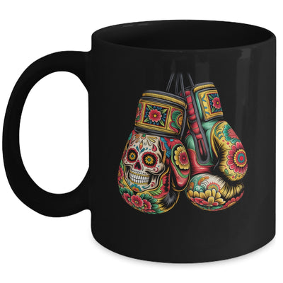 Mexico Mexican Vintage Style Boxing Gloves Boxer Aztec Mayan Mug | teecentury