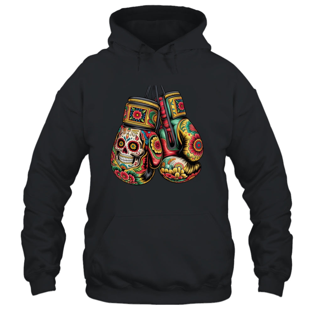 Mexico Mexican Vintage Style Boxing Gloves Boxer Aztec Mayan Shirt & Hoodie | teecentury