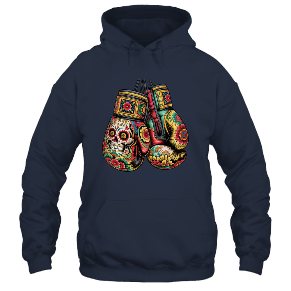 Mexico Mexican Vintage Style Boxing Gloves Boxer Aztec Mayan Shirt & Hoodie | teecentury