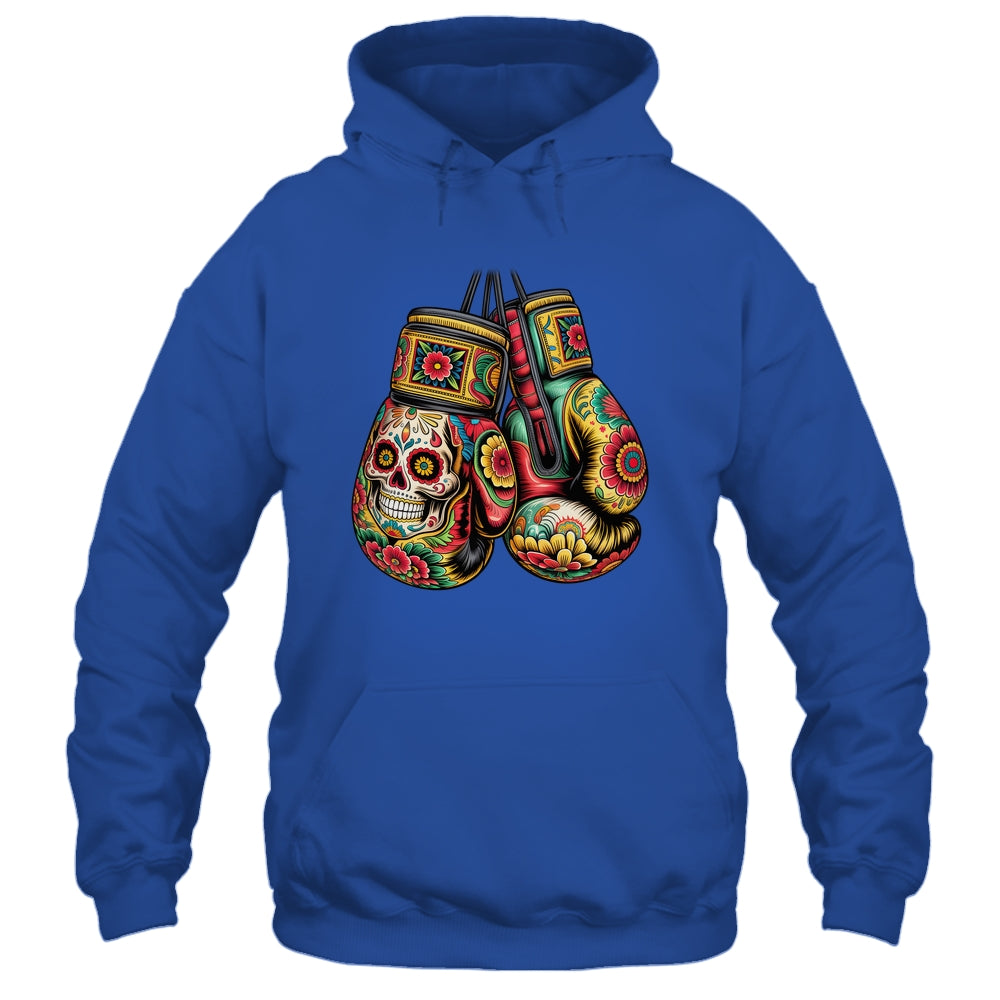 Mexico Mexican Vintage Style Boxing Gloves Boxer Aztec Mayan Shirt & Hoodie | teecentury