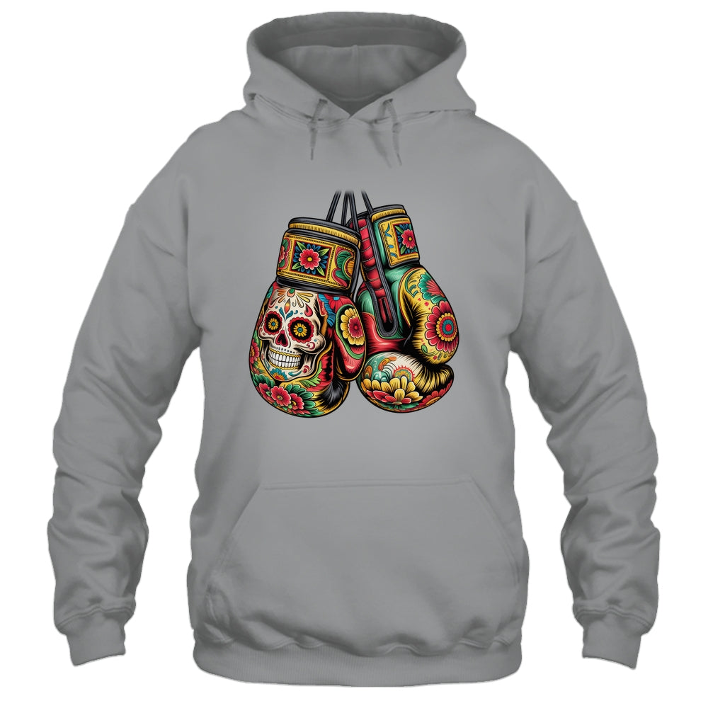 Mexico Mexican Vintage Style Boxing Gloves Boxer Aztec Mayan Shirt & Hoodie | teecentury