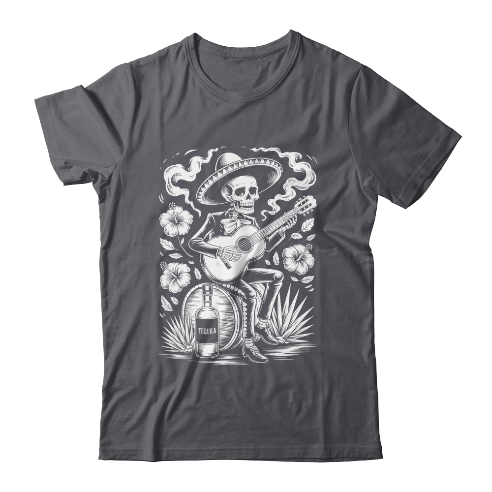 Mexico Vintage Skeleton Guitar Dia De Los Muertos Mexican Shirt & Tank Top | teecentury