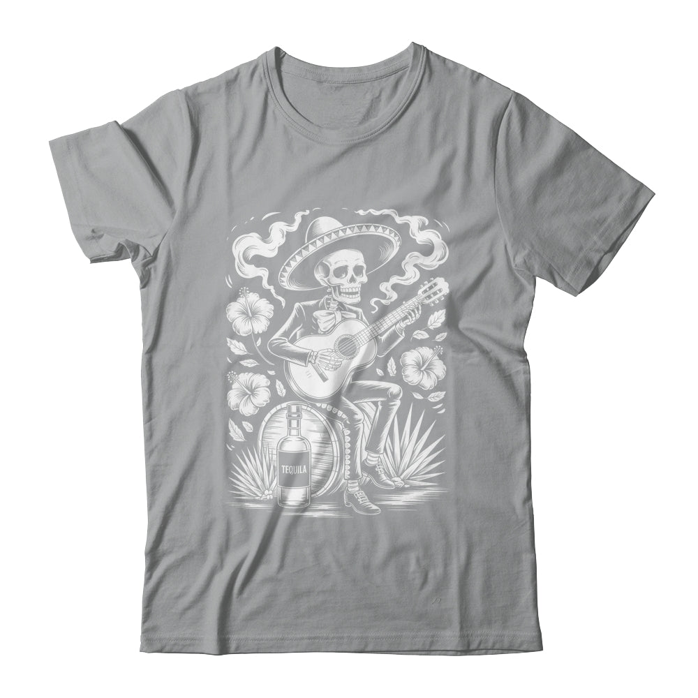 Mexico Vintage Skeleton Guitar Dia De Los Muertos Mexican Shirt & Tank Top | teecentury