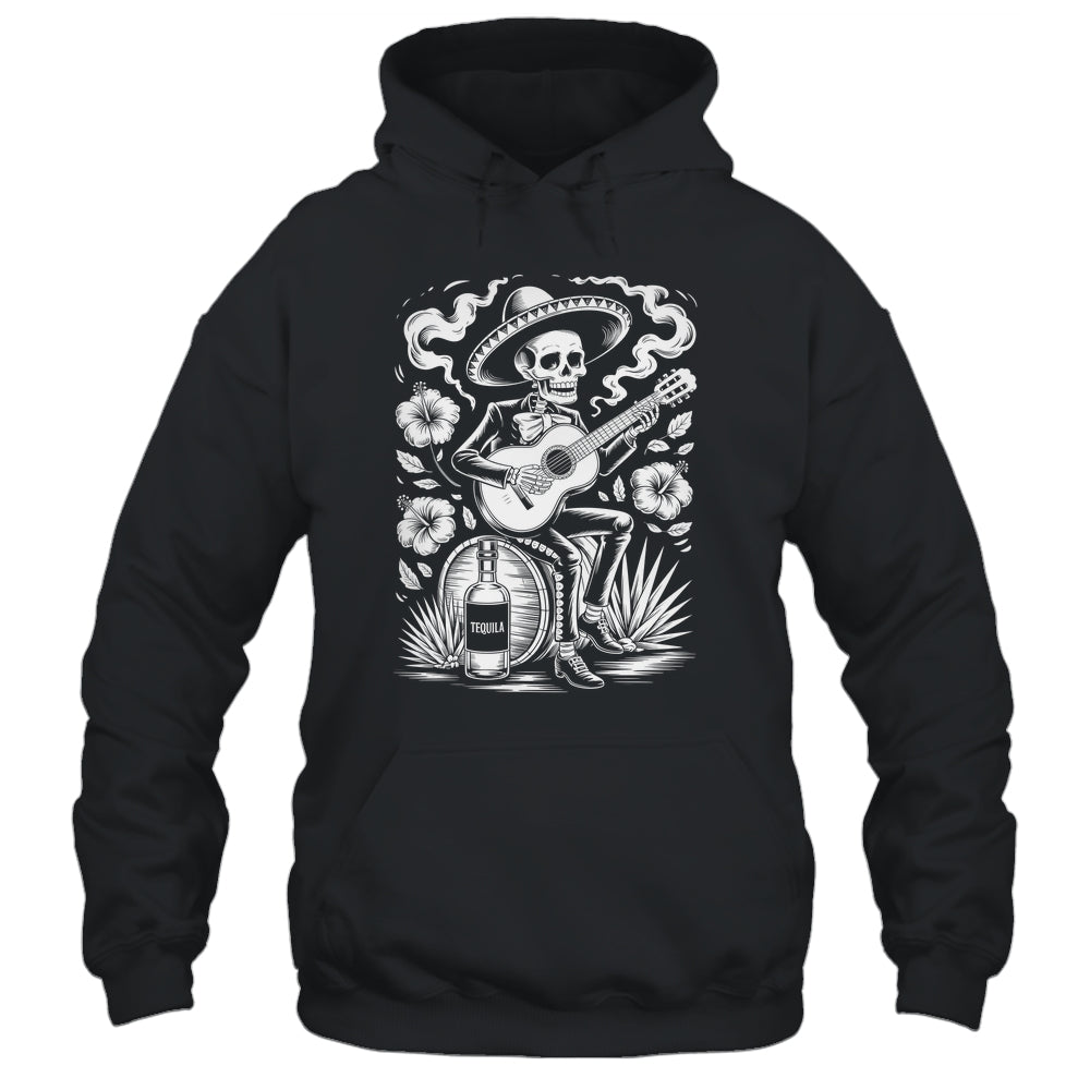 Mexico Vintage Skeleton Guitar Dia De Los Muertos Mexican Shirt & Tank Top | teecentury