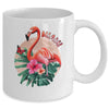 Miami Beach Florida Flamingo Sunset Flowers Miami Souvenir Mug | teecentury