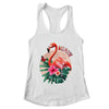 Miami Beach Florida Flamingo Sunset Flowers Miami Souvenir Shirt & Tank Top | teecentury