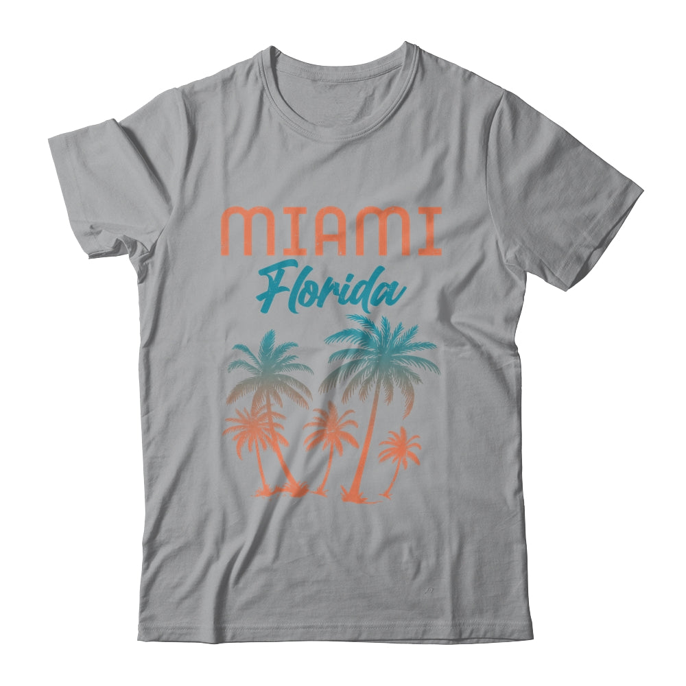 Miami Beach Florida Summer Vacation Palm Trees Souvenirs Shirt & Tank Top | teecentury