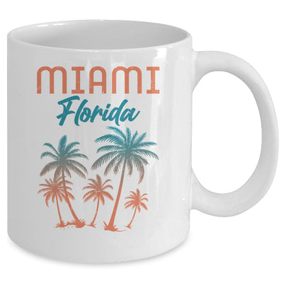 Miami Beach Florida Summer Vacation Palm Trees Souvenirs Mug | teecentury