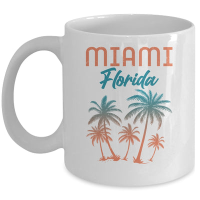 Miami Beach Florida Summer Vacation Palm Trees Souvenirs Mug | teecentury