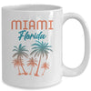 Miami Beach Florida Summer Vacation Palm Trees Souvenirs Mug | teecentury
