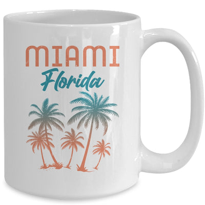 Miami Beach Florida Summer Vacation Palm Trees Souvenirs Mug | teecentury