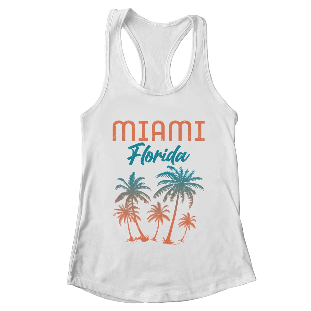 Miami Beach Florida Summer Vacation Palm Trees Souvenirs Shirt & Tank Top | teecentury