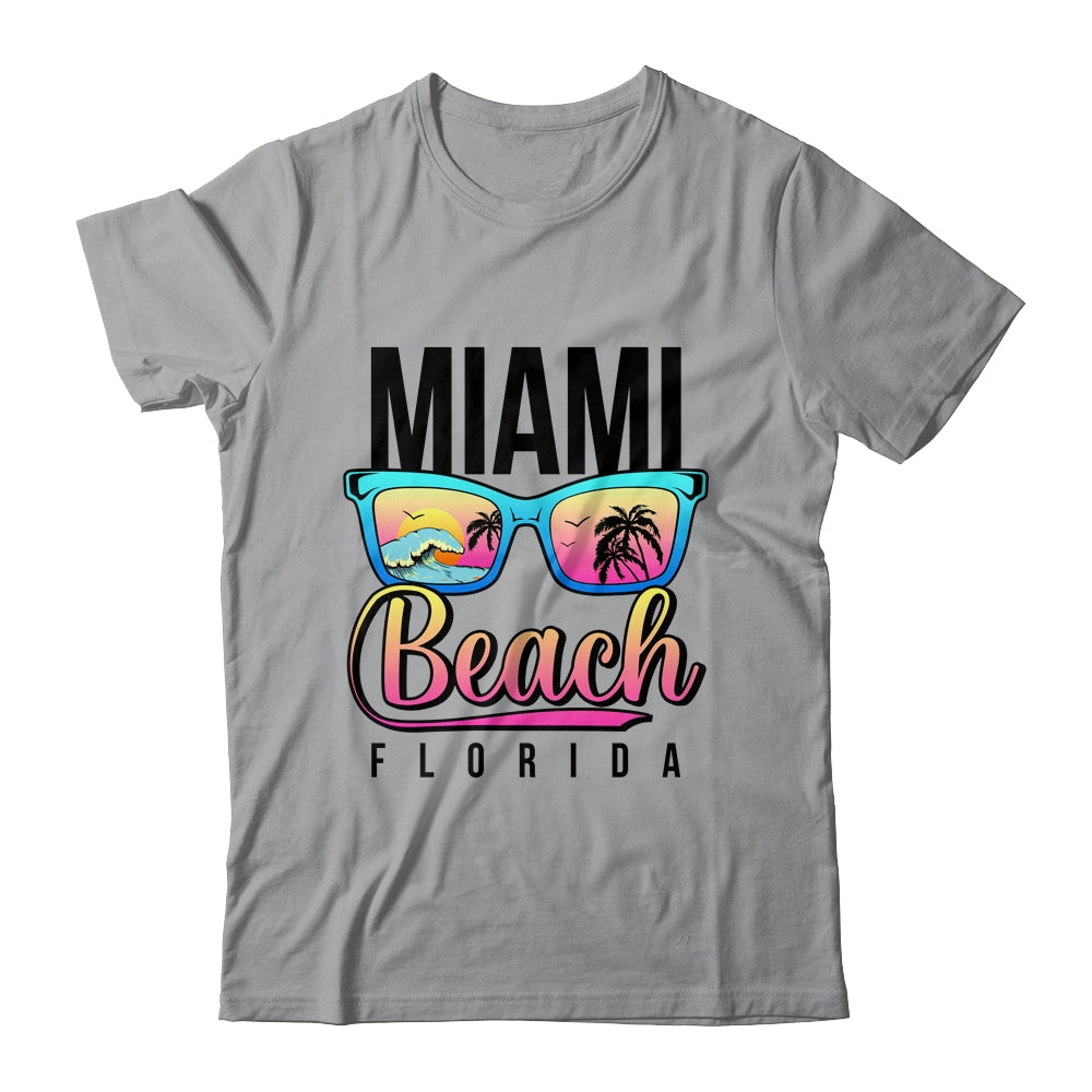 Miami Beach Florida Sunset Retro Souvenir Surf Miami Shirt & Tank Top | teecentury