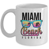 Miami Beach Florida Sunset Retro Souvenir Surf Miami Mug | teecentury