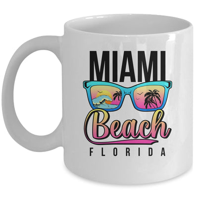 Miami Beach Florida Sunset Retro Souvenir Surf Miami Mug | teecentury