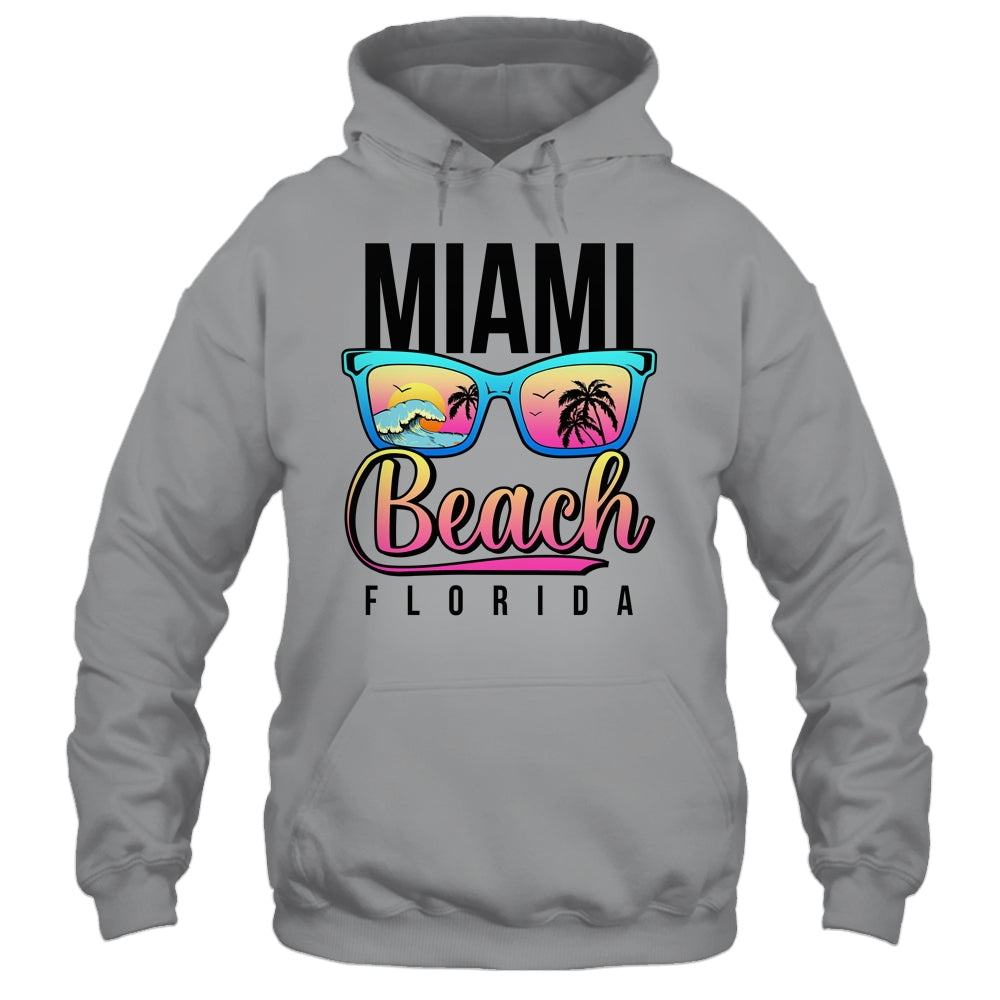 Miami Beach Florida Sunset Retro Souvenir Surf Miami Shirt & Tank Top | teecentury