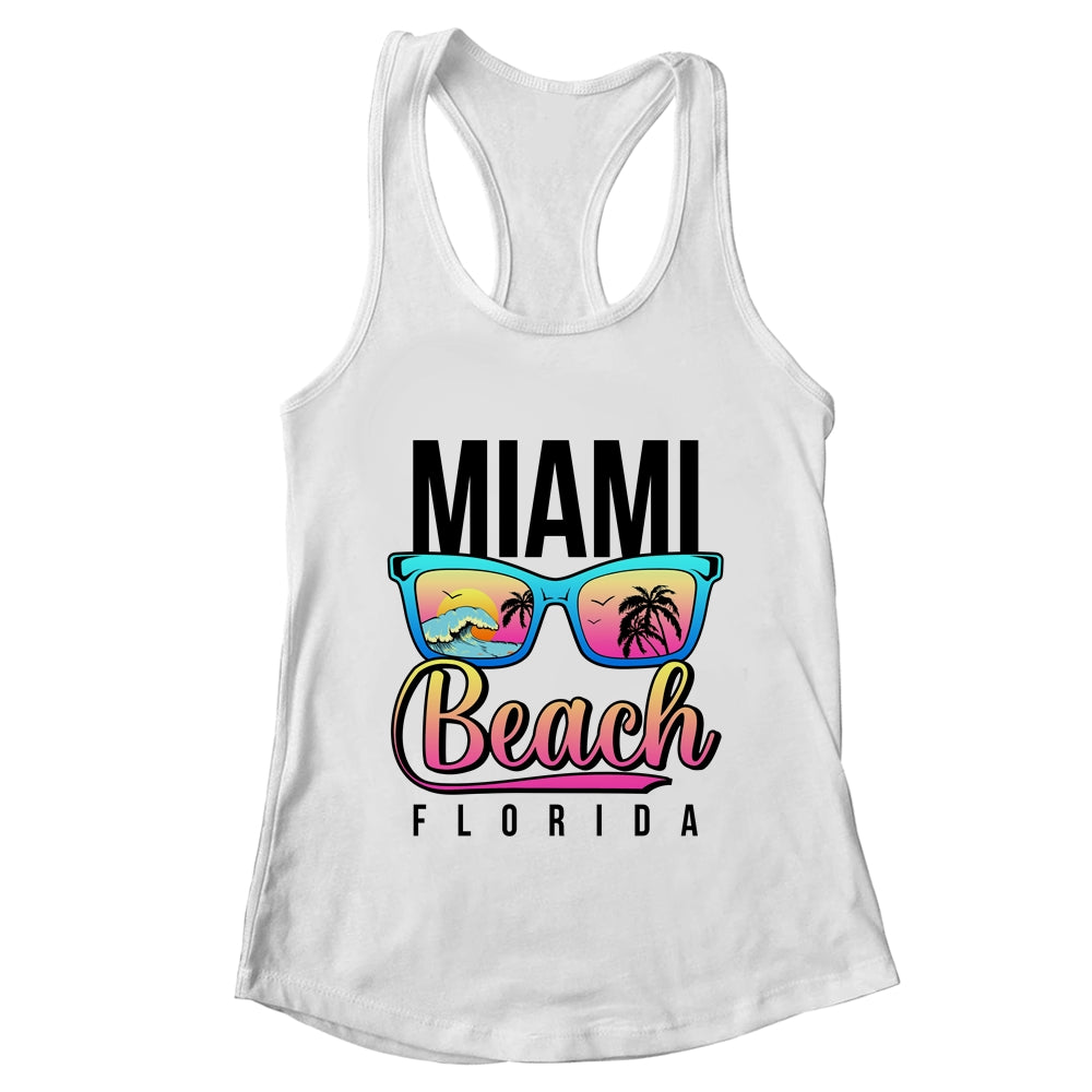 Miami Beach Florida Sunset Retro Souvenir Surf Miami Shirt & Tank Top | teecentury