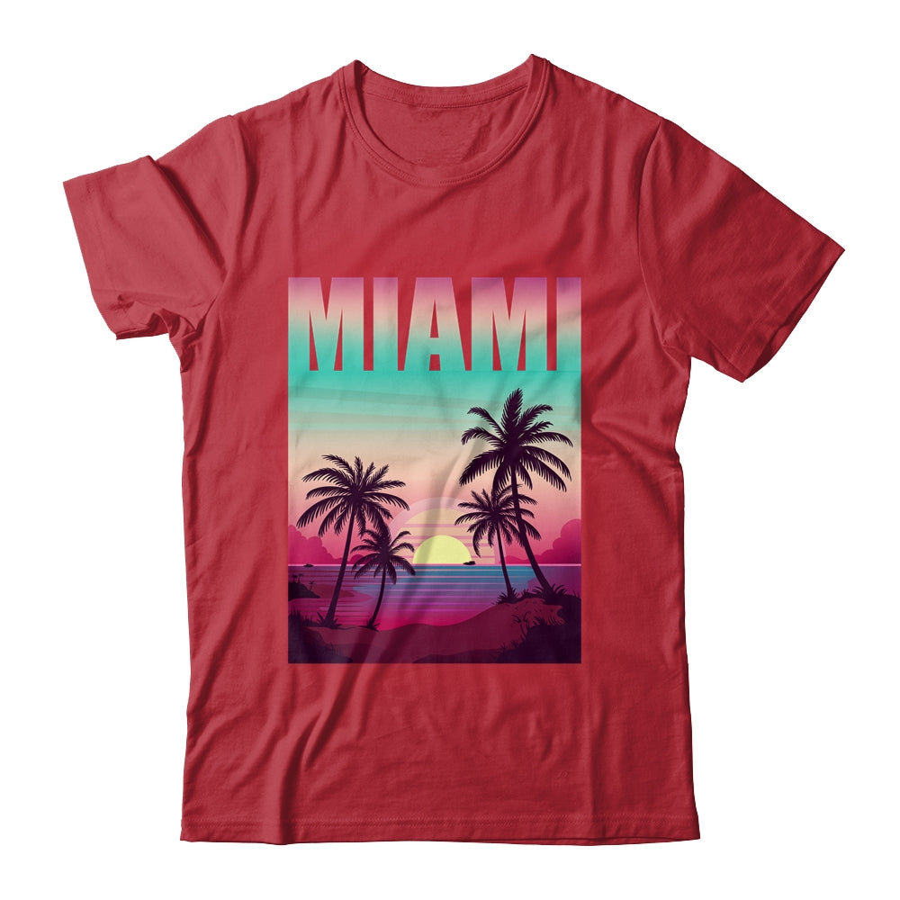 Miami Beach Souvenir Urban City By Night Florida USA US Shirt & Tank Top | teecentury