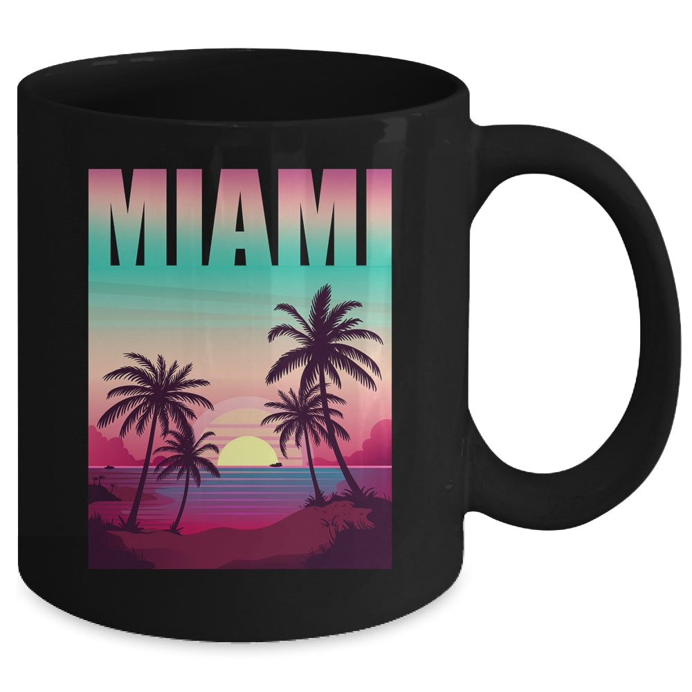Miami Beach Souvenir Urban City By Night Florida USA US Mug | teecentury
